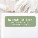 Recherche de green sage return address labels Basique