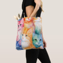 Search for abstract cat tote bags Kitty