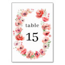 Search for red poppies table cards Poppy