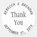 Search for plain thank you stickers Round