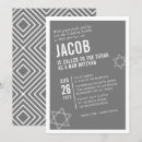 Recherche de mitzvah blanc de barre invitations Typographie