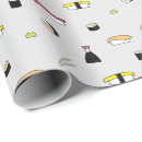 Recherche de sushi mignons papier cadeau Motif