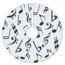Search for music tree skirts Black and white