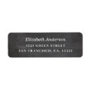 Search for modern chalkboard return address labels Grey