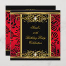 Search for red black and gold invitations Classy