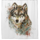 Search for wolves shower curtains Nature