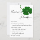 Search for clover wedding invitations White