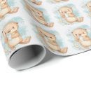 Search for sea otter wrapping paper Blue