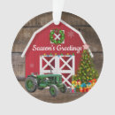 Search for red tractor ornaments Vintage