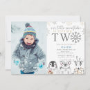 Search for polar bear birthday invitations Winter wonderland