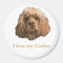 Recherche de de cocker refrigérateur magnets Animaux