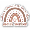 Recherche de travail social autocollants Diplôme de travailleur social