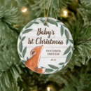 Search for baby fox ornaments Rustic