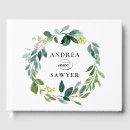 Search for rustic wedding guest books Greenery