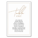 Search for gold foil table cards Romantic minimalist k023