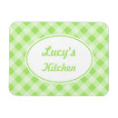 Search for retro gingham magnets Green