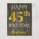 Search for 45 vertical postcards 45th birthday