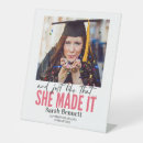 Search for graduation tabletop signs Pink