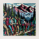 Search for hiking trails puzzles Mountains