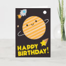 Search for space birthday cards Saturn