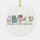 Search for funny math teacher ornaments Student