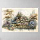 Search for vintage flower posters Landscape