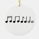 Search for music notes round ornaments White