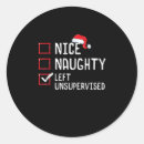 Search for naughty list stickers Holiday humor