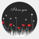 Recherche de red poppies autocollants Pour elle