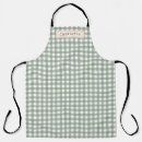 Search for green plaid aprons Pattern