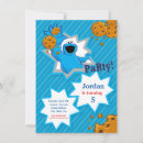 Search for cookie monster birthday invitations Cute