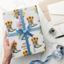 Search for sunflower birthday wrapping paper Rustic