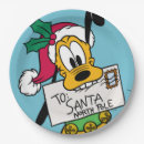 Search for disney christmas paper plates Santa claus