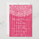 Search for lace bridal shower invitations Wood