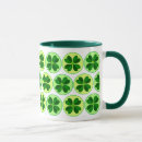 Recherche de chance irlandaise tasses Shamrock