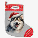 Search for siberian husky christmas stockings Cute