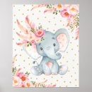 Search for pink elephant nursery art For kids