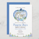 Search for watercolor flowers birthday invitations Blue