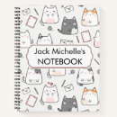 Search for kawaii cat notebooks Cute animal pattern