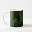 Search for lucky horseshoe mugs Four leaf clover