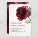Search for deep red wedding invitations Minimalist