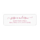Search for burgandy return address labels Modern