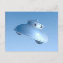 Recherche de soucoupe volante en cartes postales Aliens