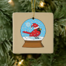 Search for snow globe ornaments Bird