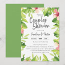 Search for tropical couples shower invitations Palm leaves