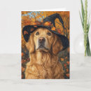 Search for golden retriever halloween cards Witch