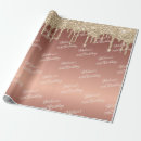 Search for metallic rose gold wrapping paper Glam