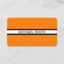 Recherche de noir blanc orange cartes visite Professionnel