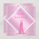 Search for pretty pink white sweet 16 invitations For her