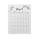 Search for calendar notepads Floral